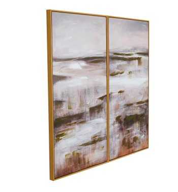 Set 2 Quadri su Tela 50x100 cm