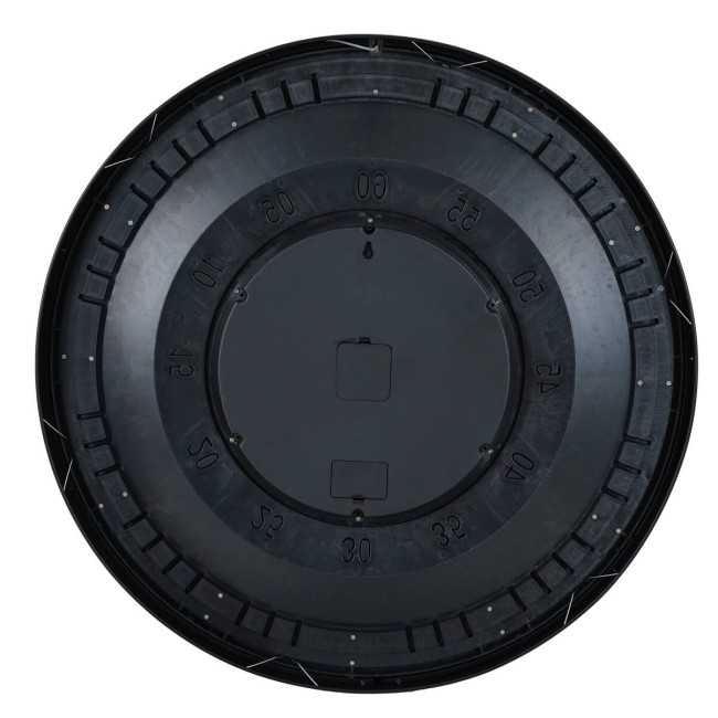 Orologio da Parete Nero e Oro con Ingranaggi D.80 cm