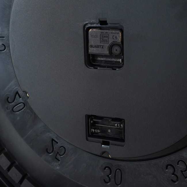 Orologio da Parete Nero e Oro con Ingranaggi D.80 cm