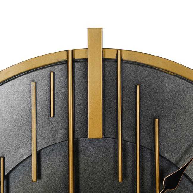 Orologio da Parete Moderno Nero e Oro D.65 cm