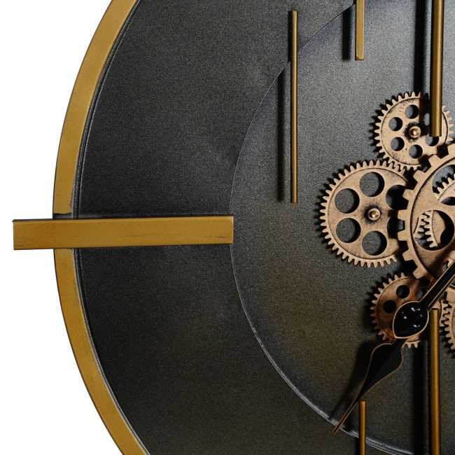 Orologio da Parete Moderno Nero e Oro D.65 cm