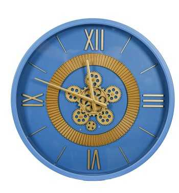 Orologio da Parete Blu e Oro D.50 cm