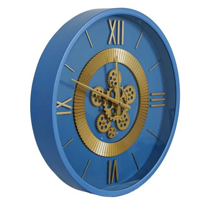 Orologio da Parete Blu e Oro D.50 cm