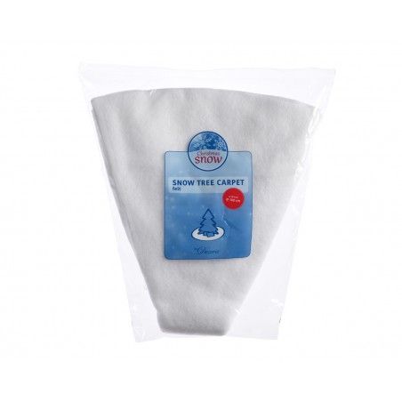 Copribase per Alberi di Natale in Feltro Effetto Neve D.150 cm