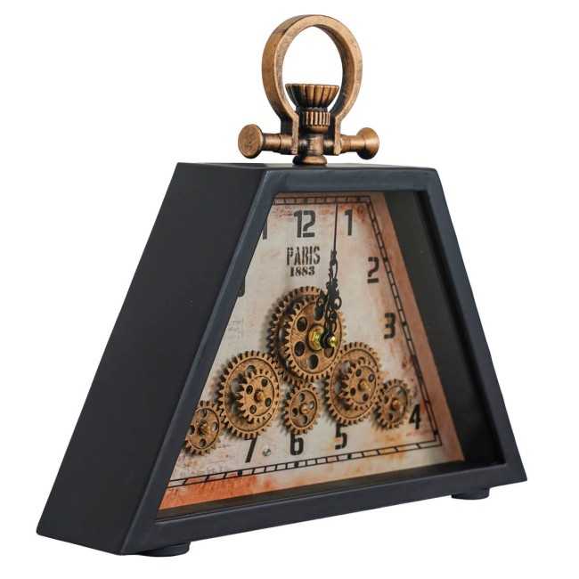 Orologio da Appoggio con Ingranaggi 36x8x42 cm