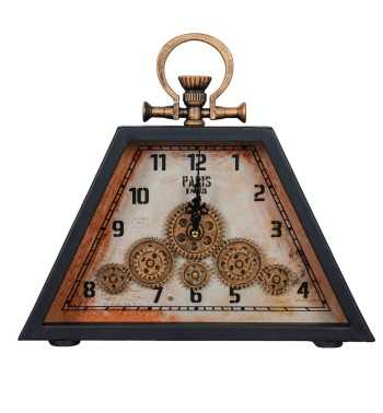 Orologio da Appoggio con Ingranaggi 36x8x42 cm