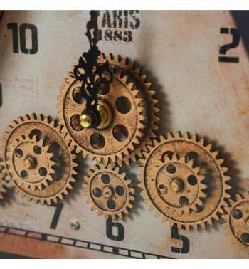 Orologio da Appoggio con Ingranaggi 36x8x42 cm