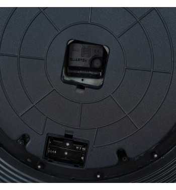 Orologio da Parete Nero Anticato e Oro 80x9,5x80 cm