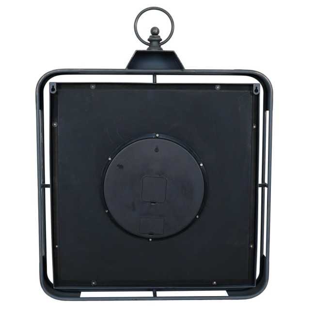 Orologio da Parete Nero e Oro 65x8x82 cm