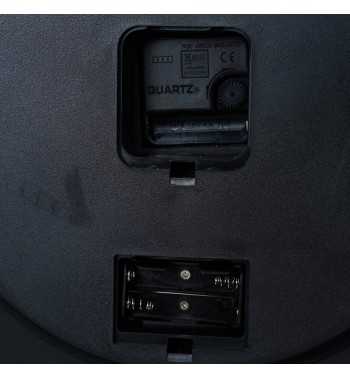 Orologio da Parete Nero e Oro 65x8x82 cm