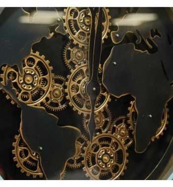 Orologio da Parete con Led e Ingranaggi D.120 cm