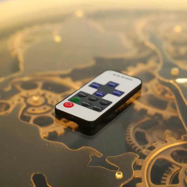 Orologio da Parete con Led e Ingranaggi D.120 cm