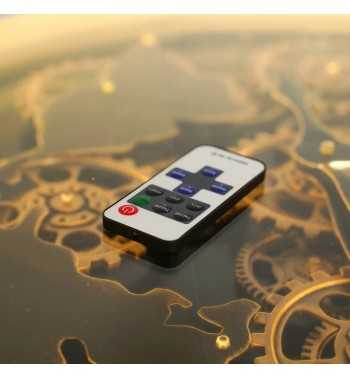 Orologio da Parete con Led e Ingranaggi D.120 cm