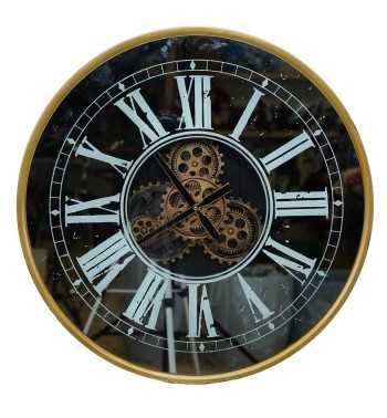 Orologio da Parete con Led e Ingranaggi D.60 cm