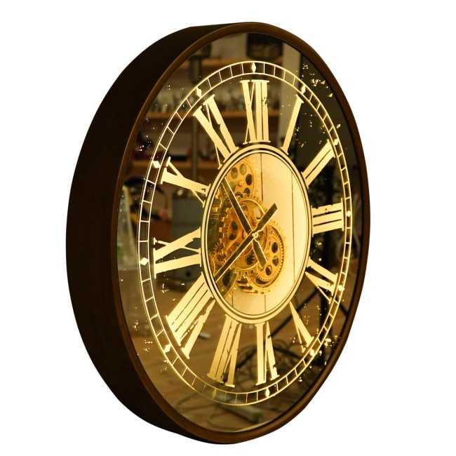 Orologio da Parete con Led e Ingranaggi D.60 cm