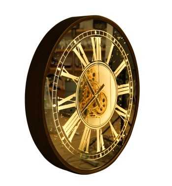 Orologio da Parete con Led e Ingranaggi D.60 cm