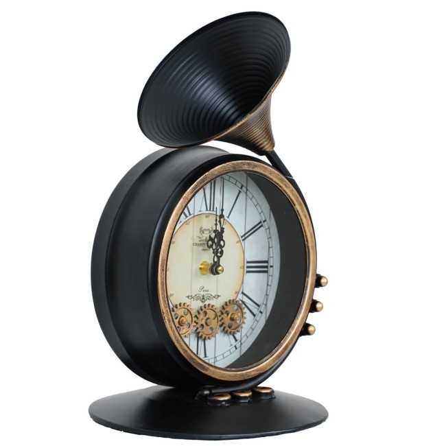Orologio da Appoggio con Tromba 22,5x23,5xH.39 cm