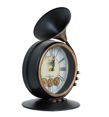 Orologio da Appoggio con Tromba 22,5x23,5xH.39 cm