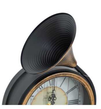 Orologio da Appoggio con Tromba 22,5x23,5xH.39 cm