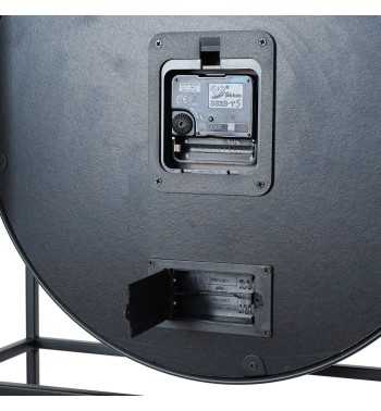 Orologio da Parete con Mensole Nero e Oro 70x70x13 cm