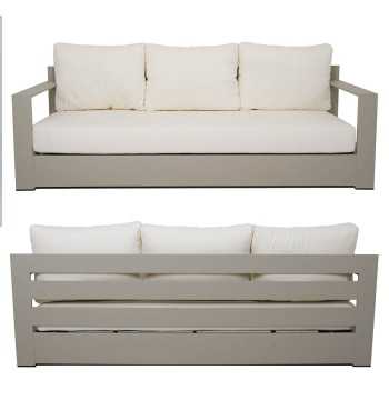 Set Divano da Giardino in Alluminio, 5/6 Persone - Edinburgh