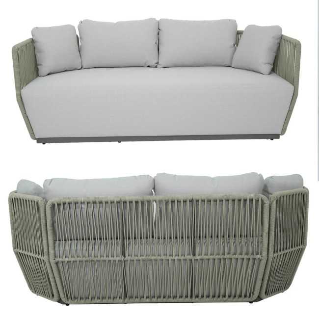 Set Divano da Giardino in Alluminio, 5/6 Persone - Liverpool