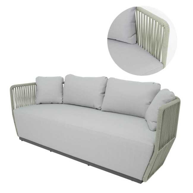 Set Divano da Giardino in Alluminio, 5/6 Persone - Liverpool