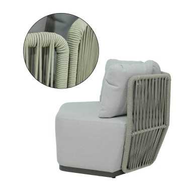 Set Divano da Giardino in Alluminio, 5/6 Persone - Liverpool