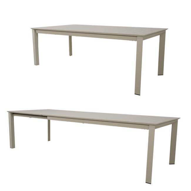 Set Tavolo Allungabile e Sedie da Giardino in Alluminio, 6/8 Persone - Glasgow