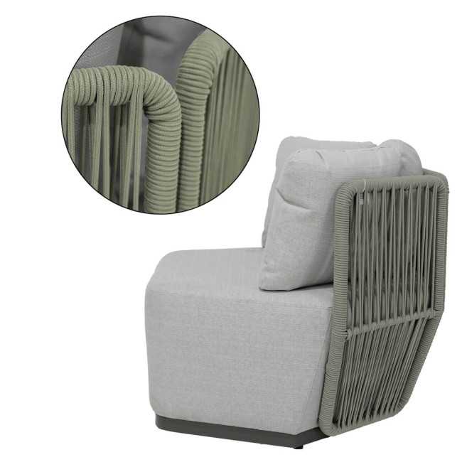 Set Divano Angolare Modulabile da Giardino - Manchester