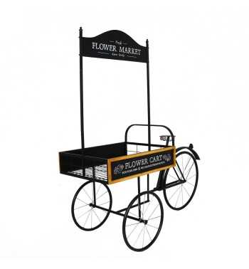 Espositore Bicicletta in Ferro e Legno di Abete 165x67,5xH.168 cm