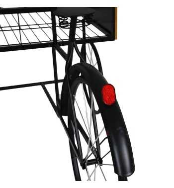 Espositore Bicicletta in Ferro e Legno di Abete 165x67,5xH.168 cm