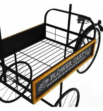 Espositore Bicicletta in Ferro e Legno di Abete 165x67,5xH.168 cm