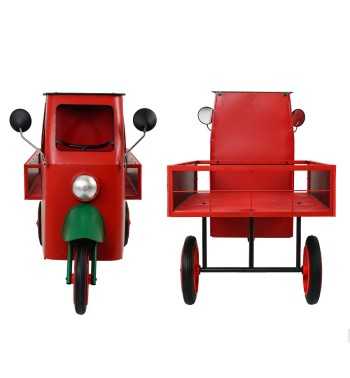 Espositore Apecar Natalizio in Ferro e Legno di Abete 155x74xH.94 cm