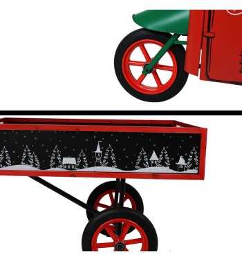 Espositore Apecar Natalizio in Ferro e Legno di Abete 155x74xH.94 cm