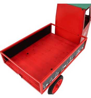 Espositore Apecar Natalizio in Ferro e Legno di Abete 155x74xH.94 cm