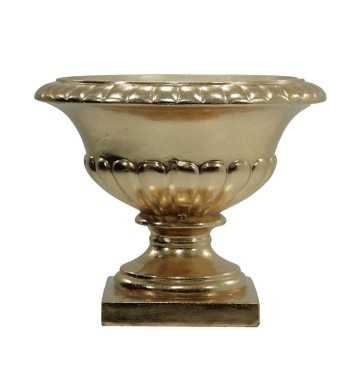Vaso Decorativo in Vetroresina Oro, per Interni ed Esterni H.39/48 cm