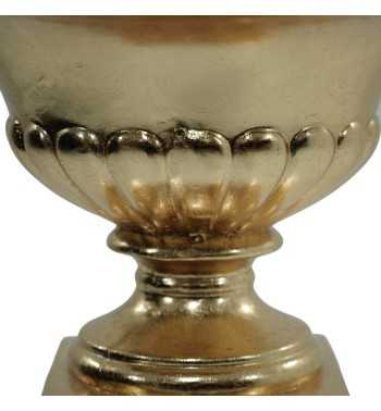 Vaso Decorativo in Vetroresina Oro, per Interni ed Esterni H.39/48 cm