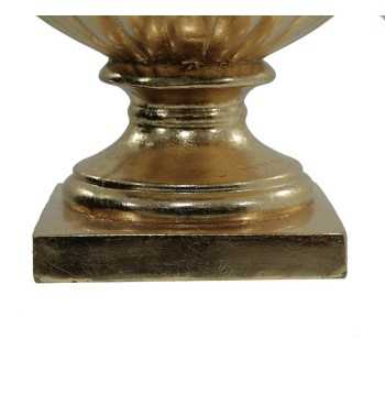 Vaso Decorativo in Vetroresina Oro, per Interni ed Esterni H.39/48 cm