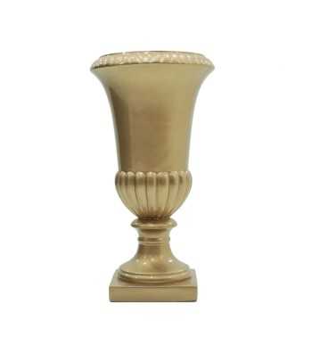 Vaso Decorativo in Vetroresina Oro 36x36xH.62 cm