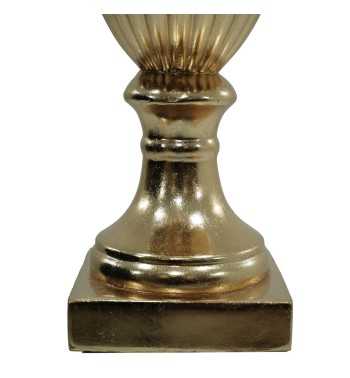 Vaso Decorativo in Vetroresina Oro, per Interni ed Esterni