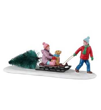 Bringing Home Our Tree - Lemax 33628