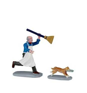 Feline Fish Thief - Lemax 42332