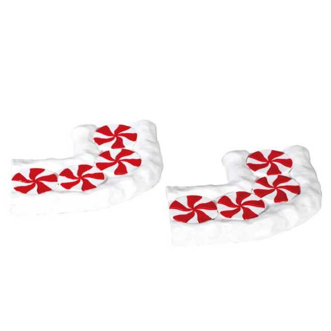 Candy Cane Lane, Curved, Set Of 2 - Lemax 74207