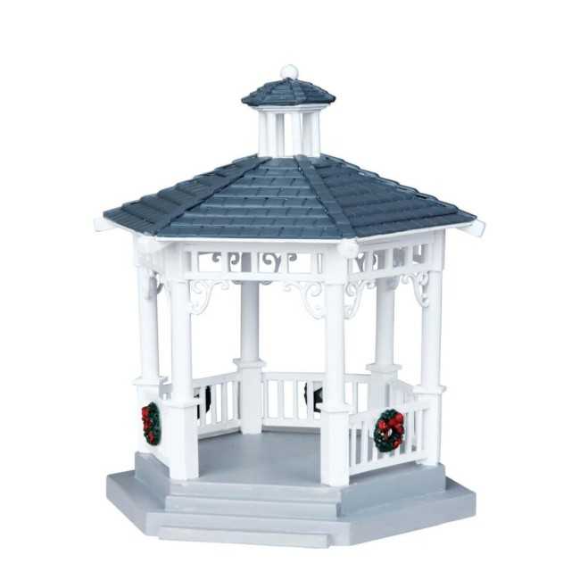 Plastic Gazebo With Decorations - Lemax 04160