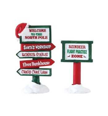 North Pole Signs - Lemax 74325