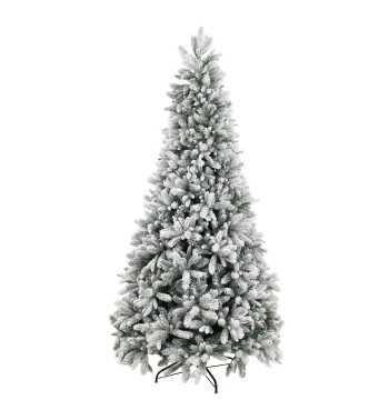 Albero di Natale Innevato in Pe+Pvc H.150/300 cm Apertura ad Ombrello - Panormo Snow