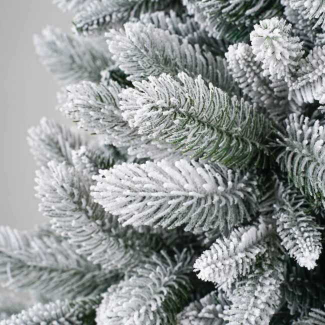 Albero di Natale Innevato in Pe+Pvc H.150/300 cm Apertura ad Ombrello - Panormo Snow