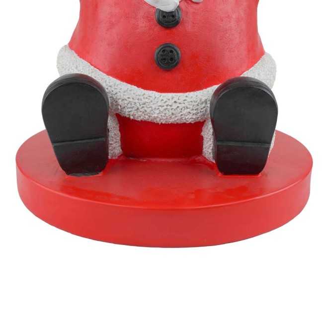 Base per Albero di Natale con Babbo Natale in Resina H.65 cm