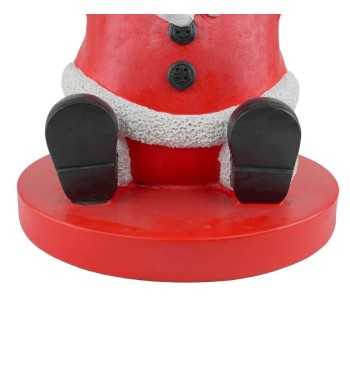 Base per Albero di Natale con Babbo Natale in Resina H.65 cm